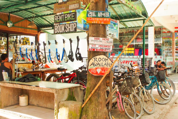 サイクリング レンタル ギリ島